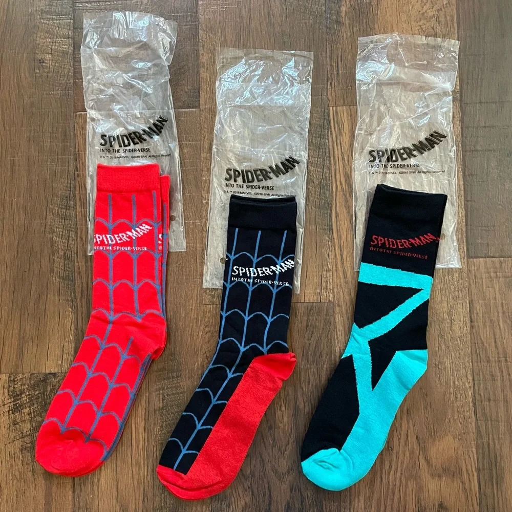 Marvel SPIDERMAN trio of socks, NWOT